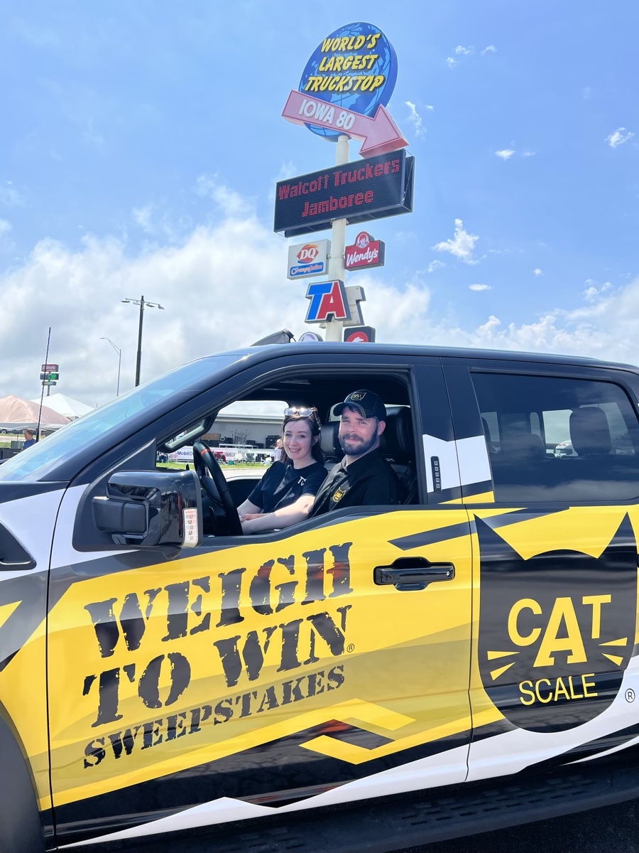 Taking the CAT Scale Truck Camper Challenge